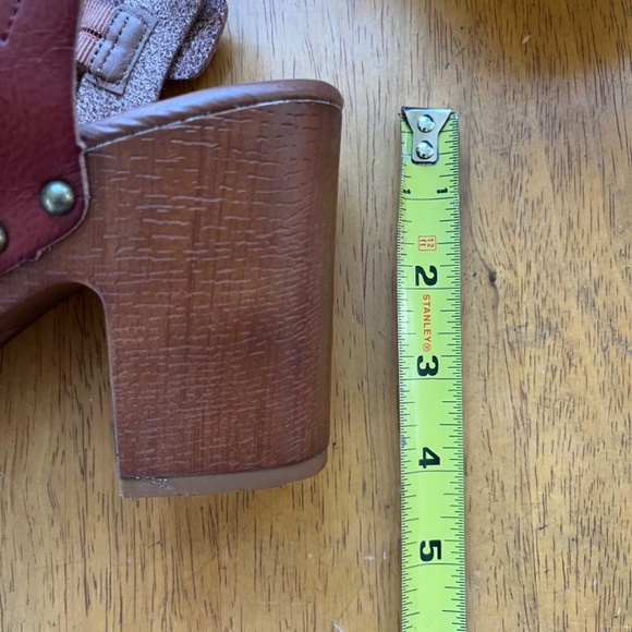 Brown Chunky Heel Sandals - Picture 6 of 10